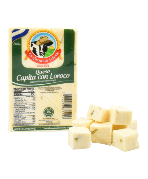 Queso Capitas Con Loroco / Capita Cheese With Loroco 